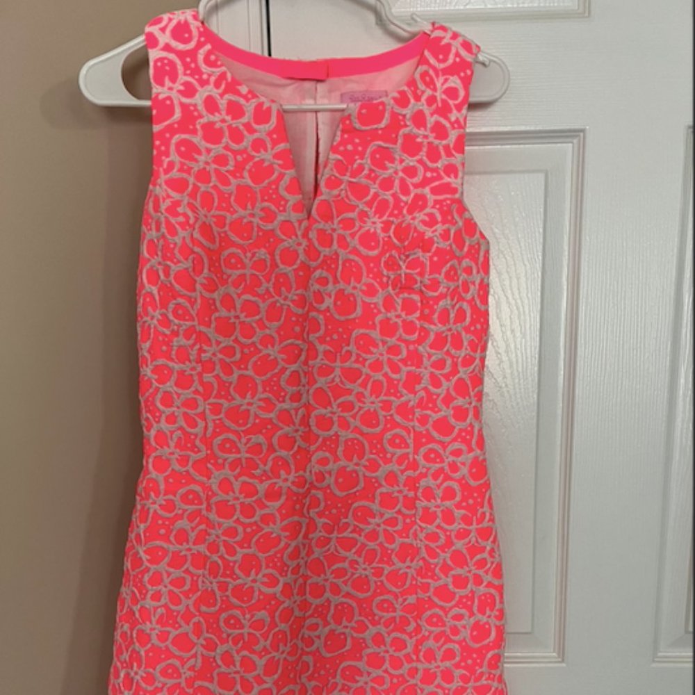 Lilly Pulitzer Percy Dress in Fiesta Pink - Size 4